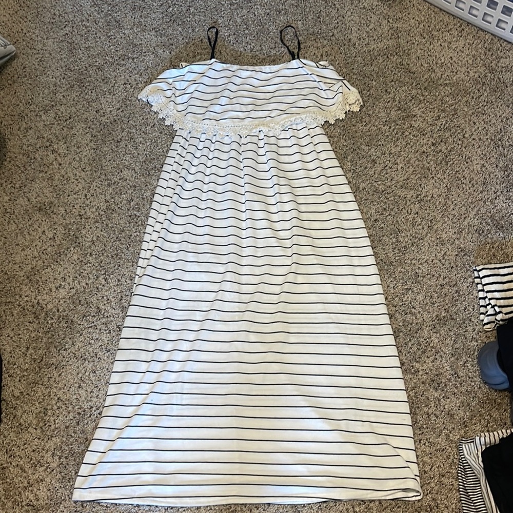 R&D Striped maxi dress size S